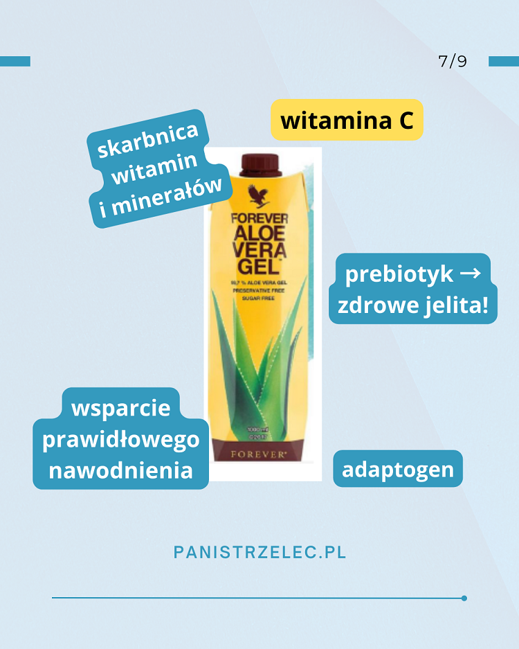 witamina C suplement - czysty sok z aloesu bez skórki